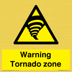 Warning Tornado zone